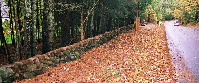 Add curb appeal with a new stone wall